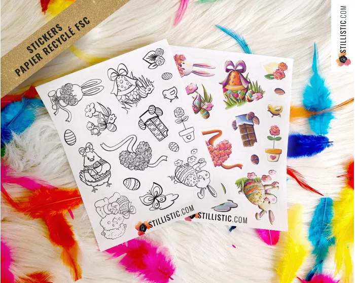 Stickers Pâques Printemps