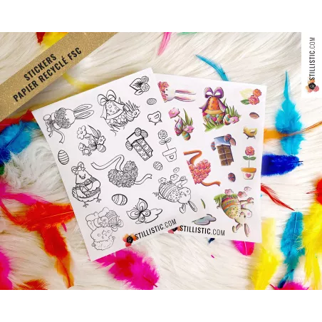 Stickers Pâques Printemps