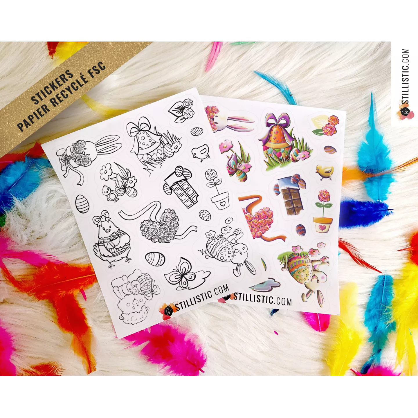 Stickers Pâques Printemps