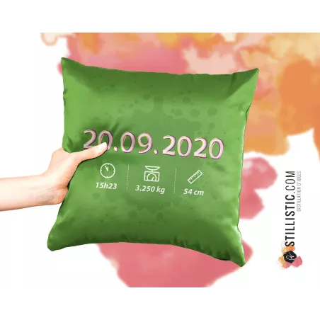 Coupon tissu Coussin de naissance Renards Football