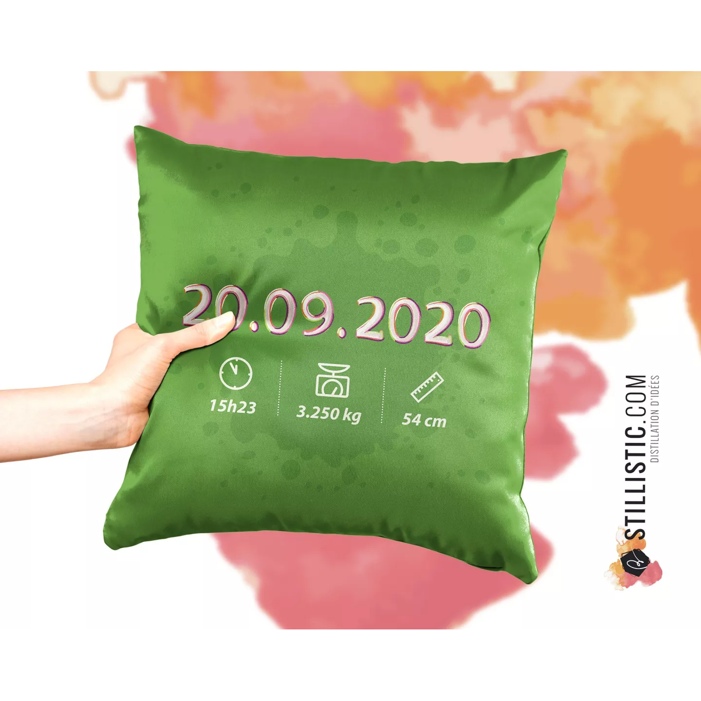 Coupon tissu Coussin de naissance Renards Football