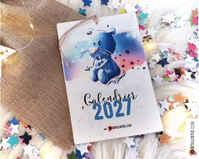 Calendrier à planter 2027 Astrologie éco-responsable papier graine ensemencé