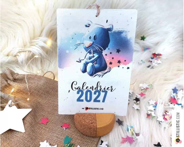 Calendrier à planter 2027 Astrologie éco-responsable papier graine ensemencé