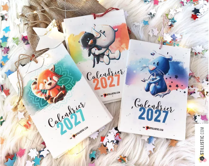 Calendrier à planter 2027 des animaux éco-responsable papier graine ensemensé