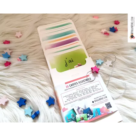 Coffret cartes étapes naissance bébé souvenirs enfants illustrations animaux