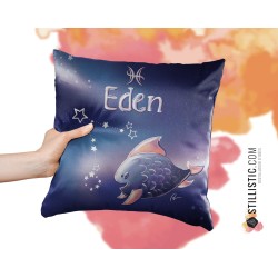 Précommande - Coupon tissu Coussin de naissance Astrologie Sans substances nocives à découper et coudre