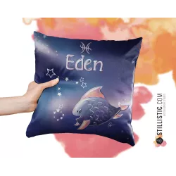 Précommande - Coupon tissu Coussin de naissance Astrologie Sans substances nocives à découper et coudre
