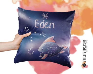 Précommande - Coupon tissu Coussin de naissance Astrologie Sans substances nocives à découper et coudre