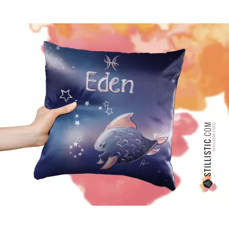 Précommande - Coupon tissu Coussin de naissance Astrologie Sans substances nocives à découper et coudre
