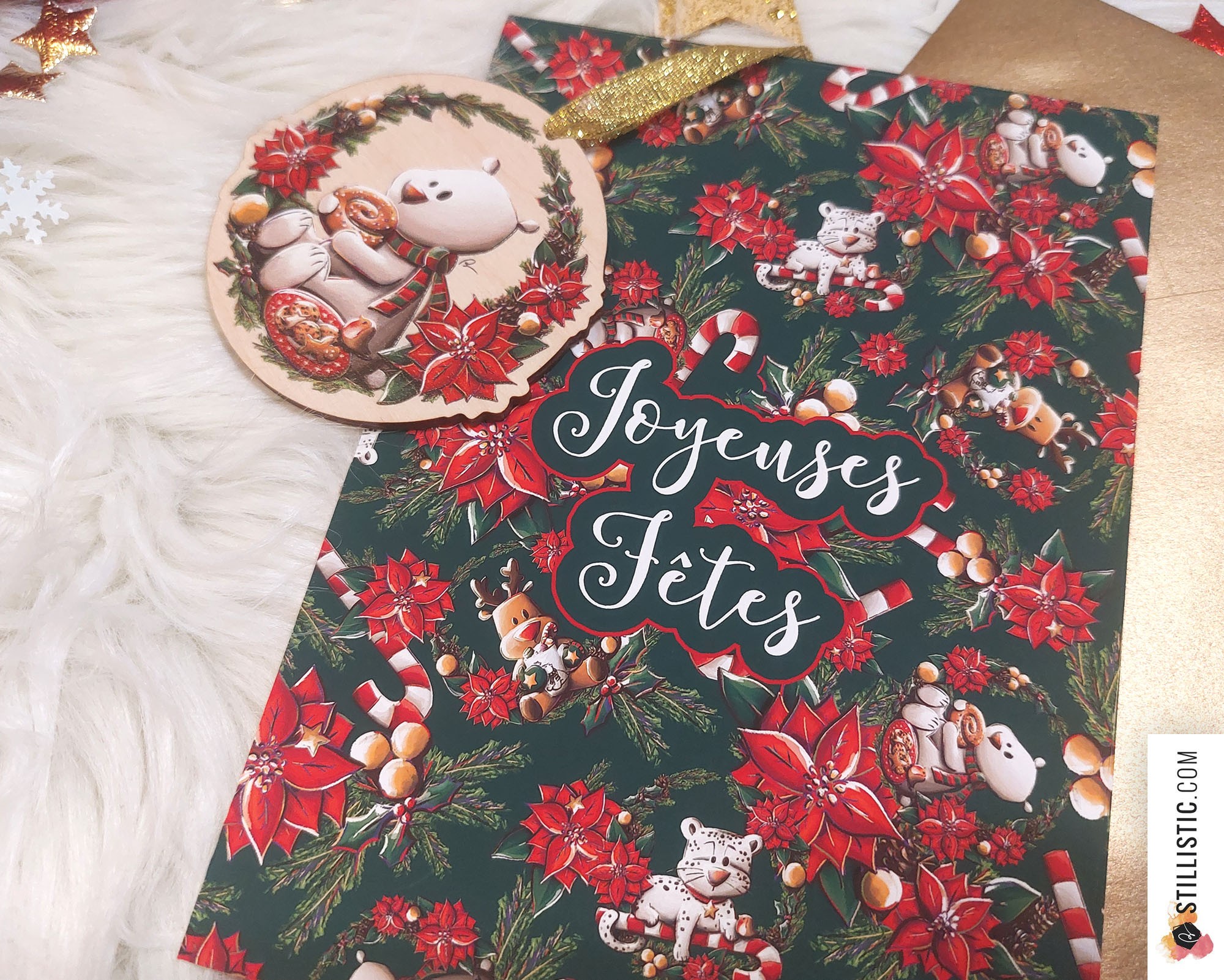 Enveloppes à Motifs Décoratifs De Noël - Papier 80g/m², Vert, Neuf