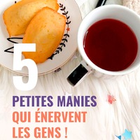 *** INSOLITE ***

Aujourd'hui, j'ai décidé de vous faire (encore) rire !
Voici 5 défauts (c'est comme ça qu'ils les appellent je suis sûre lol) qui énervent les gens autour de moi :

- je dis très souvent "désolée" ou "comme tu veux"
Les 2 choses que je dis certainement le plus, et qui énervent grandement mes proches ! Je culpabilise pour un rien et je m'excuse pour tout. Et je laisse toujours les autres décider de ce qu'ils veulent !

- je vérifie plusieurs fois qu'une porte est fermée
J'avoue que le cambriolage de mon appartement n'a pas aidé. Il m'arrive de remonter une fois, des fois 2 (j'habite au 4ème étage ...) pour être sûre que j'ai bien fermé la porte... 

- je me couche super tôt 
Je suis la fille qui, à 20h, commence à avoir sa batterie qui clignote et, à 21h, s'endort souvent sur le canapé devant une série. A 22h je suis couchée, en train de lire, prête à dormir. A 22h15 je me réveille souvent la tête sur ma liseuse ! 

- je suis bordélique
J'adore quand tout est bien rangé et à sa place ... mais je suis une touche à tout, une créative et je manque un peu de place (les excuses !) : j'accumule le matériel et je fais toujours 10 000 choses en même temps. Résultat : il y a toujours de tout partout ! Jusqu’au moment où je n'en peux plus, où ça m'empêche de respirer de voir un tel bazar et là je fais un gros rangement.

- je corrige toutes les fautes d'orthographe
C'est plus fort que moi, je ne peux pas m'en empêcher, elles me sautent aux yeux, je ne vois que ça ! Mon ancien collègue m'appelait "le sniper", je vois TOUT (enfin sauf les miennes quand je poste trop vite et que je ne me relis pas) ;) J'avoue, pour moi, l'orthographe c'est sacré et quand je suis au resto ou dans un magasin et que je vois une faute, je suis tellement mal à l'aise lol

Et vous ? vous vous reconnaissez dans une de ces petites manies ?!
N'hésitez pas à partager vos habitudes énervantes également !

***

Mieux vaut en rire qu'en pleurer | L'Auto-dérision c'est la vie | Petites manies qui énervent | Qui se cache derrière Stillistic