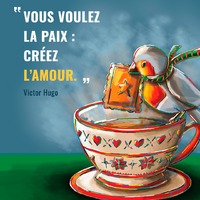 *** CRÉEZ L'AMOUR ***

Ne vous en déplaise : avec la Saint-Valentin et la fête des Grands-mères qui arrivent, ces prochains jours, on va parler d'Amour !
Et puis avouez que par les temps qui courent, on a envie de hurler "faites l'Amour, pas la guerre !"
L'Amour au sens large, je m'entends, loin de moi l'idée d'en rajouter une couche sur le "réarmement démographique" (quelle magnifique expression en plus ...).
De paix et d'Amour, parce que ce monde en a sacrément besoin !
N'est-ce pas ?!

Si cette citation te plait, n'hésite pas à la partager ou la republier :)

Saint-Valentin | Célébrer l'amour | Slow love | Artisanat | Créatrice et illustratrice française | Illustration jeunesse