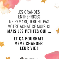 *** VOUS N'IMAGINEZ PAS ! ***

Vous n’imaginez pas ! Vous n'imaginez pas le bonheur que c'est de recevoir une commande ! Ce moment où enfin vous nous accordez votre confiance, ce moment où l'on se dit que l'on n'a pas travaillé pour rien !
Quand on achète dans une grande surface ou un grand magasin, on ne se rend pas compte de l'impact que peut avoir un achat ! Bip ... bip ... le caddie se remplit, le compte en banque se vide, la caissière impassible passe au client suivant.
Quand on achète chez un petit commerçant, un artisan, un petit créateur, c'est un tout autre "Bip" qui sonne !
Ce bip pour moi c'est la notification mail de la commande, le son de l'espoir, le bruit du rêve qui se remet en marche !
Le rêve de pouvoir un jour voler de mes propres ailes et vivre de ma passion qu'est l'illustration. Et pour celles et ceux qui y sont déjà parvenus, c'est la mélodie d'un rêve qui peut continuer, sans avoir à se soucier de devoir trouver un travail alimentaire.
Juste ce petit "bip" croyez-moi, c'est toute une promesse pour nous ! Vous n'imaginez pas !

#creatricefrancaise #artisanat #microentrepreneuse #mapetiteentreprise #commentnousaider #algorithm