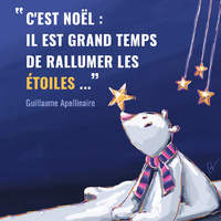*** RALLUMONS LES ÉTOILES ***

Dans cette période un peu (beaucoup) morose, il faut le dire, malgré les fêtes de Noël qui arrivent, je me suis dit que cette citation sera tout à fait à propos !
Plutôt que de céder à l'individualisme, à la peur, à la violence, à la haine, pourquoi ne pas, comme notre désormais petit loup mal aimé, cultiver le changement, la lumière, le vivre ensemble ?!
En cette période de fête, tous ensemble, par de petits gestes, de petites attentions, remettre un peu de paillettes, de partage et de bienveillance au cœur de nos vies :)
Et préparer une nouvelle année, loin de l'obscurantisme, de la peur de l'autre et de ses différences, des diktats de l'argent. 
Une année sereine, lumineuse, solidaire et pleine de promesses :)
Je vous souhaite donc à tous un très bon réveillon et une belle journée de Noël, pour ceux qui le fêtent, et peu importe la signification que vous lui donnez :)
Profitez de vos proches, des moments de joie, emmagasinez les beaux souvenirs qui vous réchaufferont le cœur tout le long de l'année !

Voeux de Noël | Bienveillance, solidarité et partage | Artisanat | Créatrice et illustratrice française